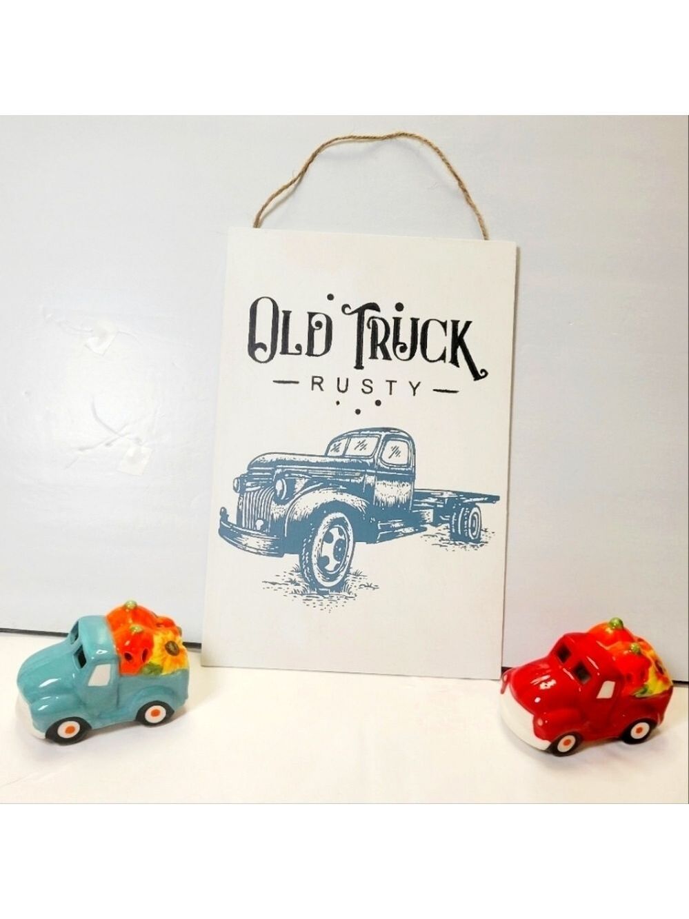 Handpainted Old Truck Rusty Wall Art Farmhouse Rustic Decor
